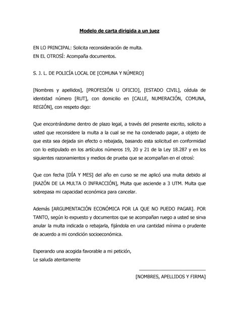 Modelo De Carta De Rechazo