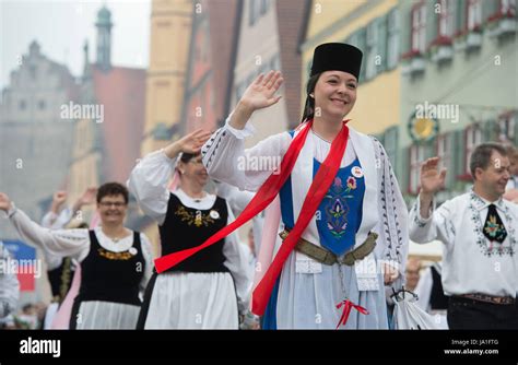 Dinkelbuehl Germany 4th June 2017 Participants Wear Traditional