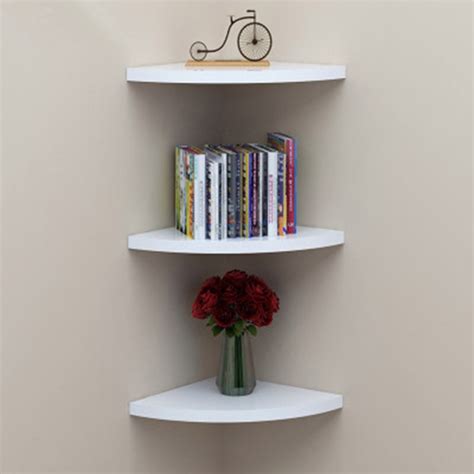 Wall Shelf Minimalist Floating Wall Mount Corner Shelves Storage Rack