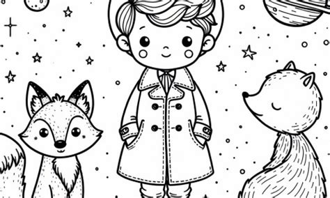 Coloriage du Petit Prince antique à Télécharger ou à Imprimer gratuitement