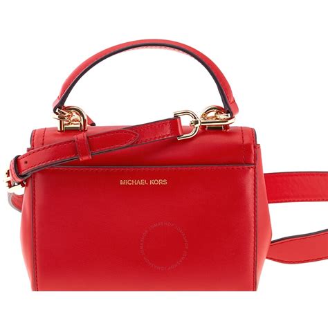 Michael Kors Red Crossbody Handbags Semashow