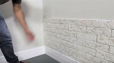 Faux Brick Wall Panel Diy Tutorial Artofit