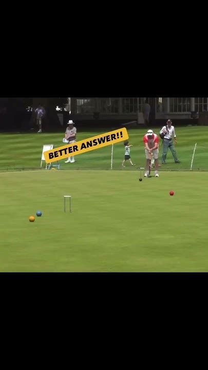 Croquet Good Shot But Better Answer Highlights Shorts Croquet