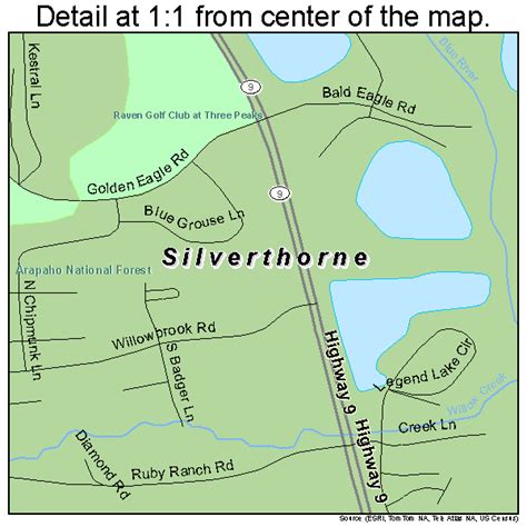 Silverthorne Colorado Street Map 0870525