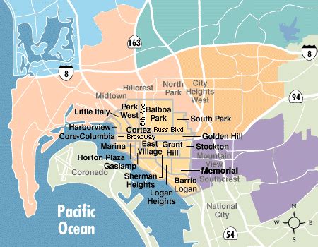 Map Of San Diego Neighborhoods