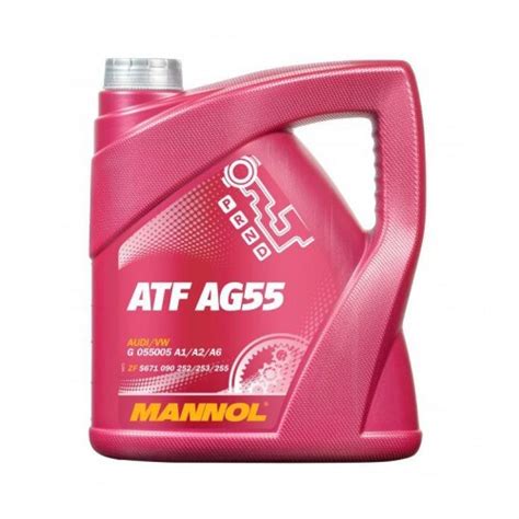 Всесезонное трансмиссионное синтетическое масло MANNOL ATF AG55 8212 4 ...