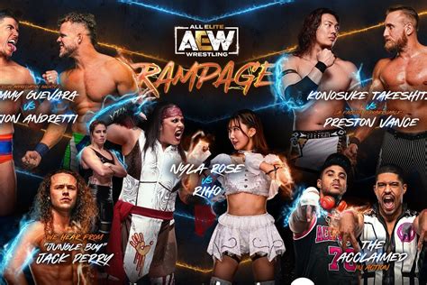 Aew Rampage Live Results Open Thread Riho Vs Nyla Rose Cageside Seats