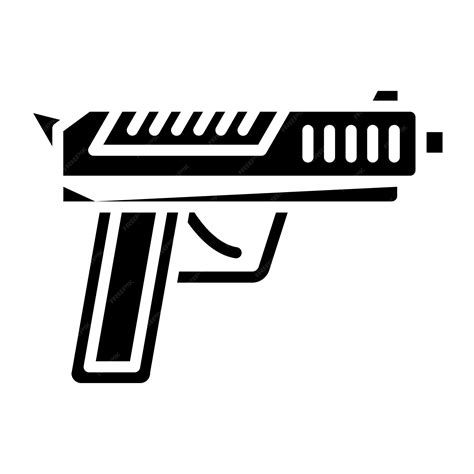 Premium Vector Police Gun Icon Style