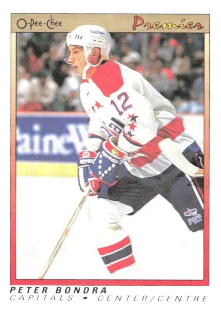 O Pee Chee Premier Peter Bondra Rc Carte De Hockey Recrue