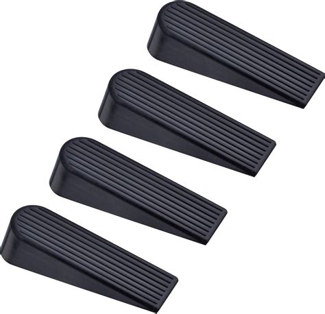 4 Pack Door Stop Wedges Rubber Non Scratching Door Stoppers For Home