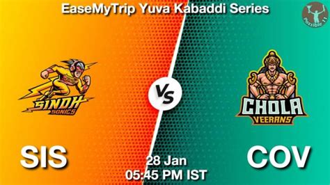 SIS Vs COV Dream11 Team Prediction Fantasy Kabaddi Tips 28 Jan 2024