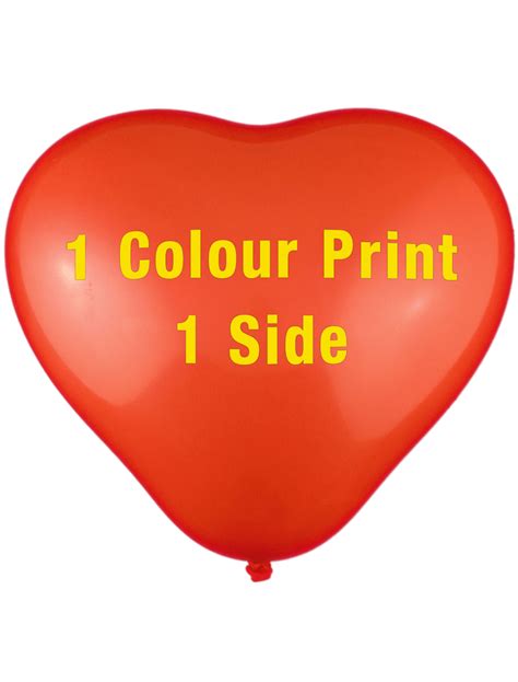 Custom Printed Balloons (30cm Heart Shape, 1 colour print, 1 side) [30411] - $116.00 : Buy Party ...