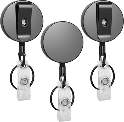 Pcs Heavy Duty Badge Reels Retractable Badge Holder Selizo Metal