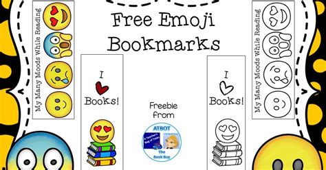 The Book Bug: Big Heart Eyes Emoji These Bookmarks