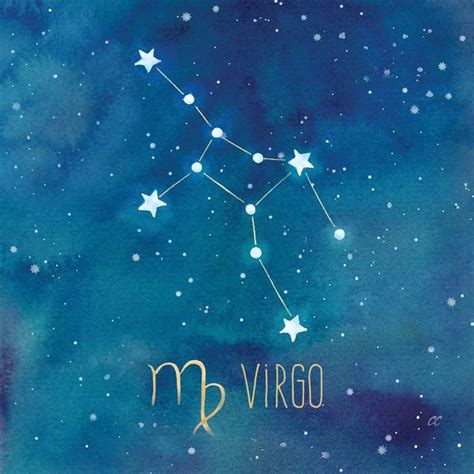 Star Sign Virgo Canvas Print By Cynthia Coulter Icanvas Small Canvas