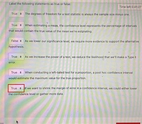 Solved Label The Following Statements As True Or False A Chegg