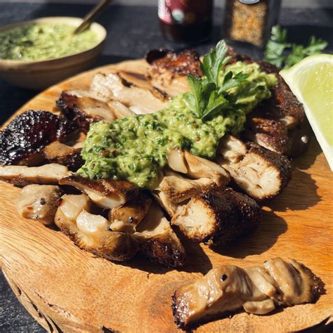 Argentinian Lions Mane Steak With Dijon Chimmichurri Faraway Kitchen