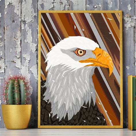 Modern Simple Style Canvas Art Print Painting Poster Of Eagle ...