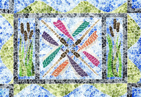 Dragonfly Mosaic - Etsy