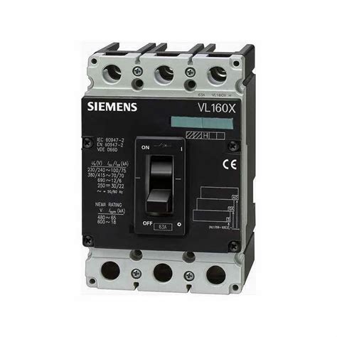 Siemens MAke MCCB 63A 3 Pole At 31792 Piece Siemens Molded Case