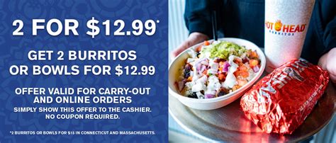 Menu Hot Head Burritos