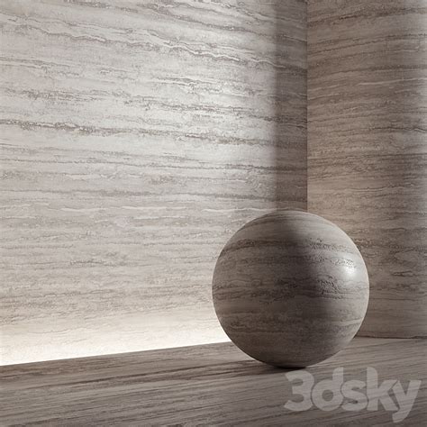 Stone Material Travertine Pbr Seamless Stone D Model