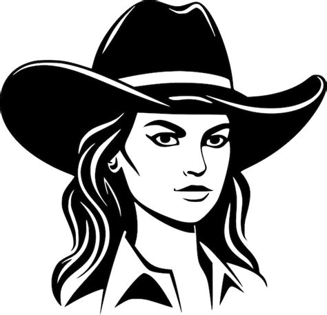 Premium Vector Cowgirl High Quality Vector Logo Vector Illustration