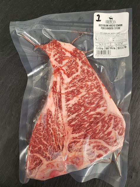 Australian Wagyu Kiwami Porterhouse 1 Browns Top Shelf Meats