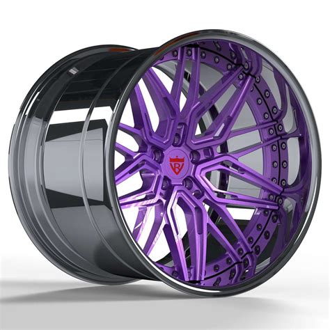 Custom Deep Dish 2 Piece Forged Purple Wheels Rv T081