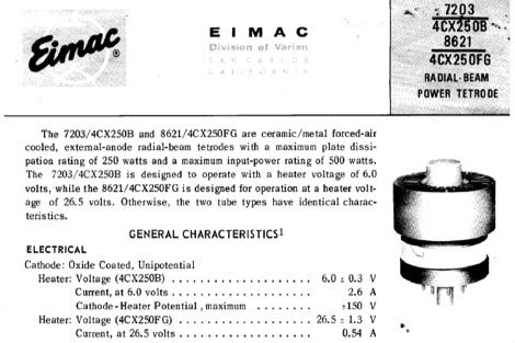 Eimac Cx B Resource Detail