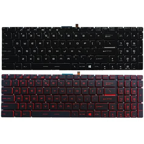 Teclado para ordenador portátil MSI MS 1781 MS 1782 MS 1783 US