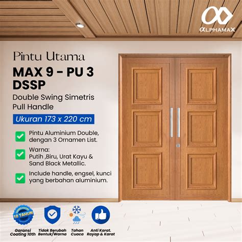 Jual Alphamax Max Pu Dssp Pintu Rumah Pintu Depan Pintu Utama Pintu