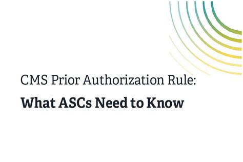 Cms Prior Authorization Rule What Ascs Need To Know Nimble Solutions