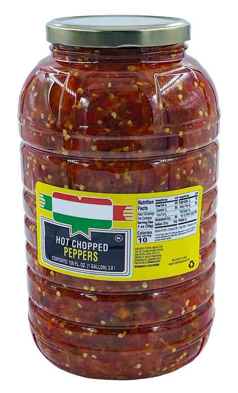 Bits N Things Hot Chopped Peppers Kosher 128 Fl Oz Walmart