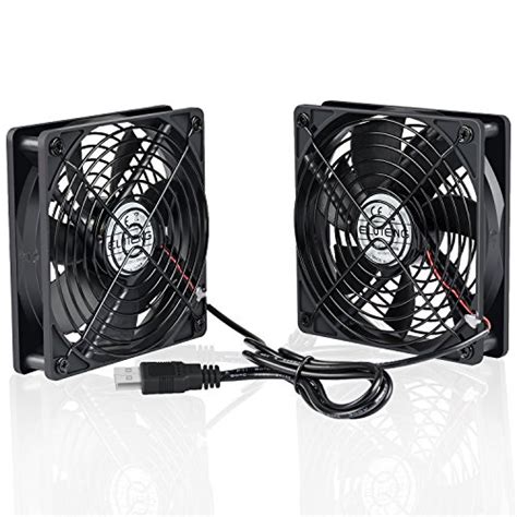 ELUTENG USB LÜFTER 120MM DOPPEL RADIATOR PC 5V LÜFTER VENTILATOR LEISE