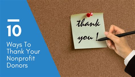 Donor Recognition Ideas 10 Ways To Thank Your Nonprofit Donors