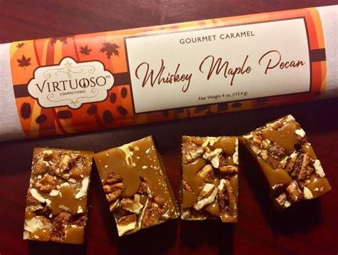 Whiskey Maple Pecan Caramel Bar Bourbon Caramel Maple Etsy In 2023