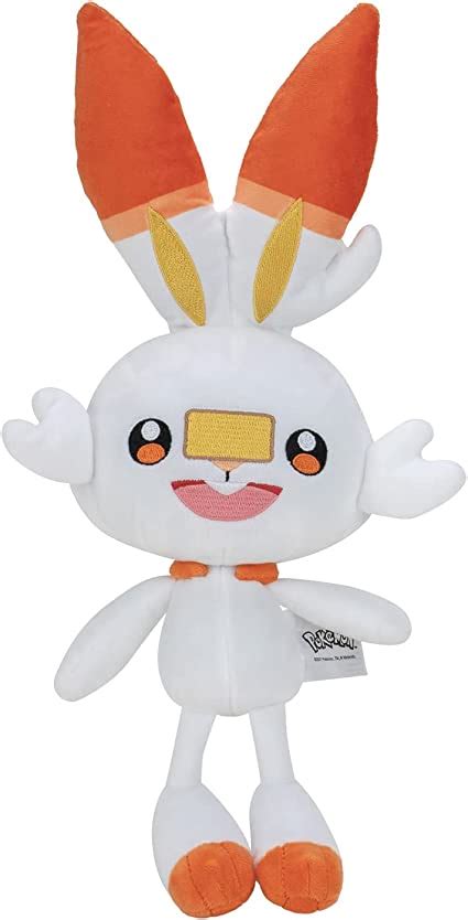 Bandai Pok Mon Pkw Flambino Plush Scorbunny Soft Plush Toy