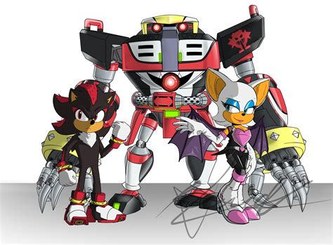 Fenixcrux On Twitter Shadow Rouge And E 123 Omega Team Dark In The