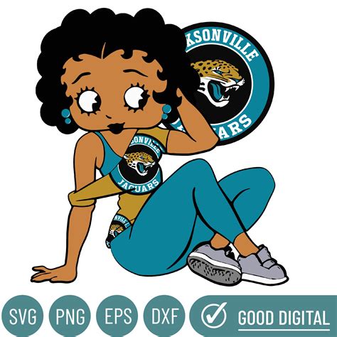 Jacksonville Jaguars Betty Boop Svg Sport Svg Jaguars Bett Inspire