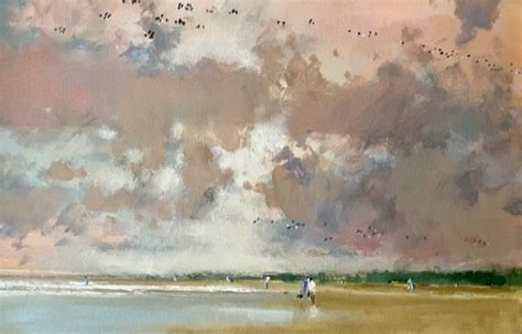 Holkham Beach Brian Ryder ROI PIEA The Hunter Gallery Bury St