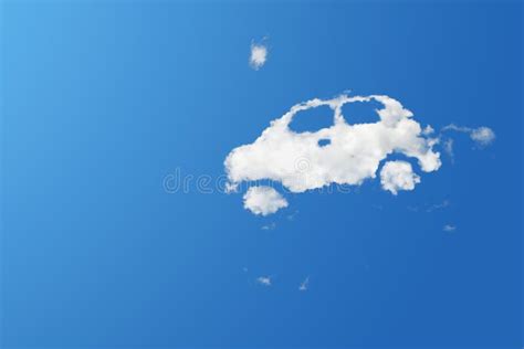 Cloud Eco Car On Blue Sky Stock Photo Image Of Like 56058526