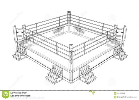 How To Draw A Boxing Ring At How To Draw