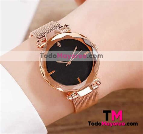 Reloj Rosado Extensible Metal Mesh Caratula Elegante R2901