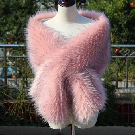 Light Pink Bride Fur Shawl Pink Bridal Faux Fur Stole Faux Fur Etsy