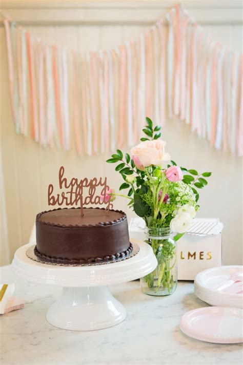 Simple Birthday Cake Table Decorations Table Decoration