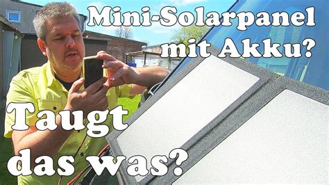 Kleinst Solarpanel Mit Akku Taugt Das Was Allpowers V W Solar