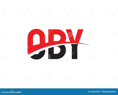 OBY Letter Initial Logo Design Vector Illustration Stock Vector ...