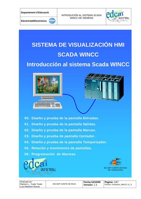 Pdf Sistema De Visualizaci N Hmi Scada Wincc Departament D