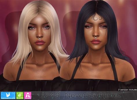 J249 Neversaynever Hair P At Newsea Sims 4 The Sims 4 Catalog